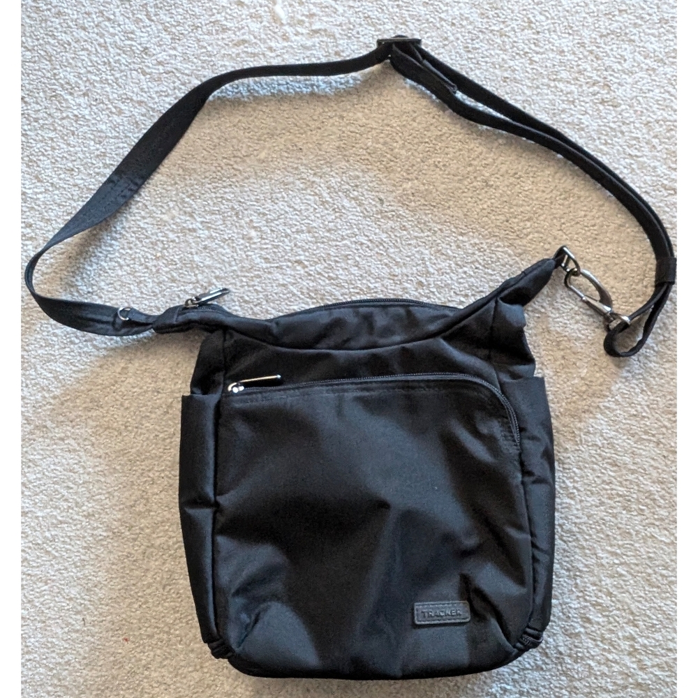 Black Tracker Cross-body Bag